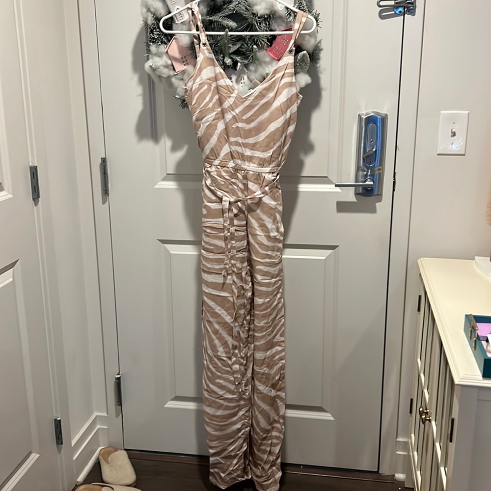 HM Zebra Print Jumpsuit